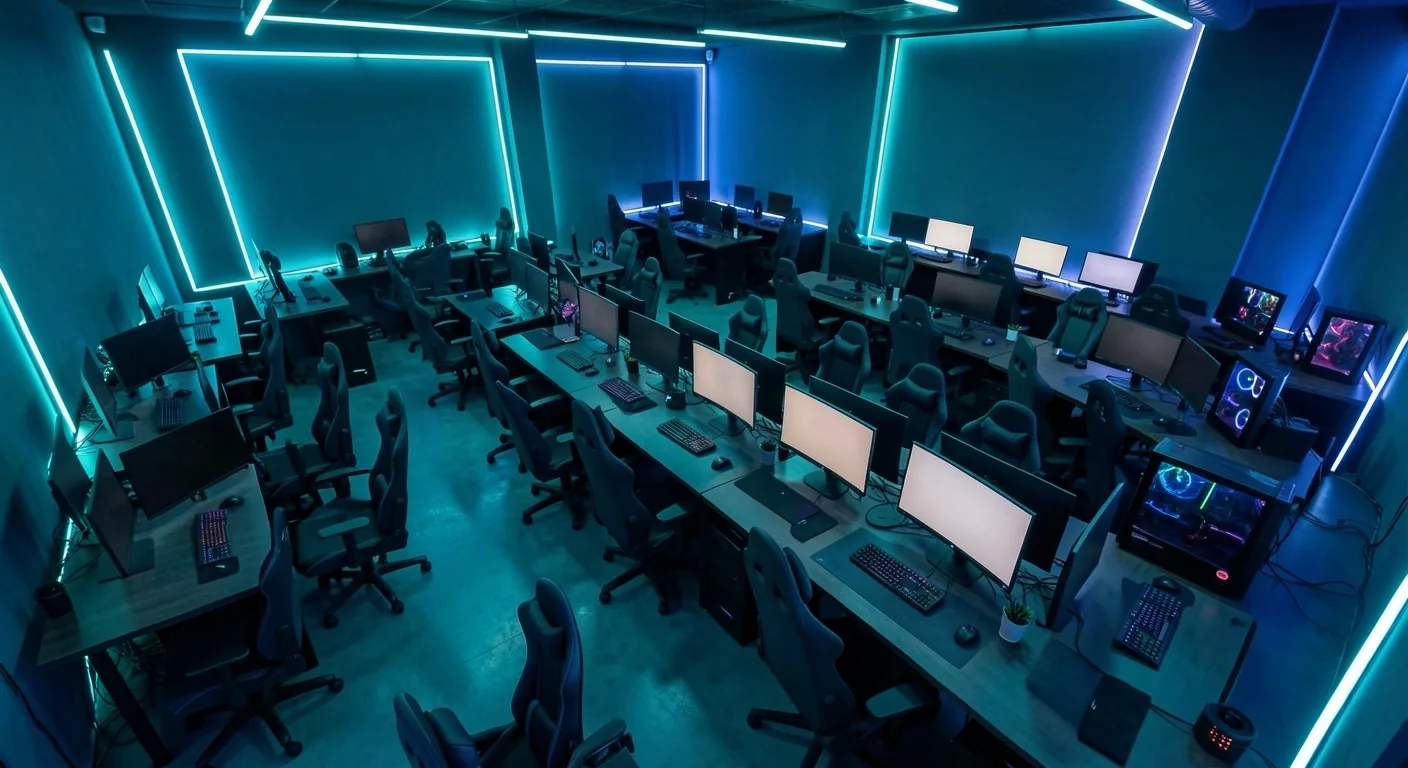 Interior del club Werdavia con estaciones de alto rendimiento