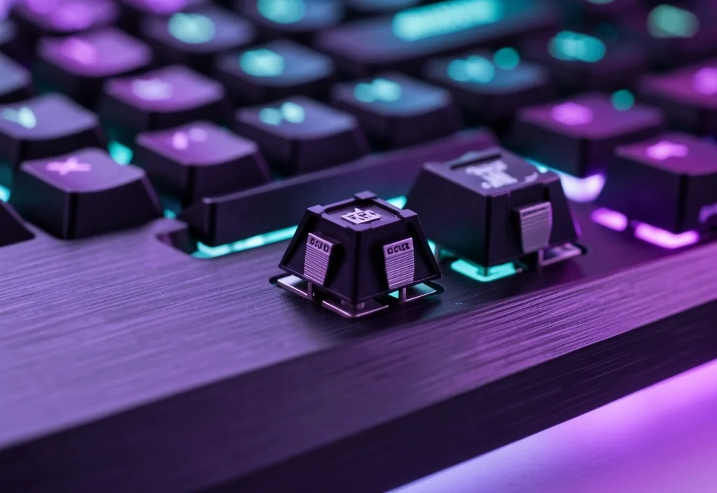 Interruptor mecánico de teclado con retroiluminación
